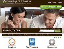 Tablet Screenshot of cummingscpaservices.com